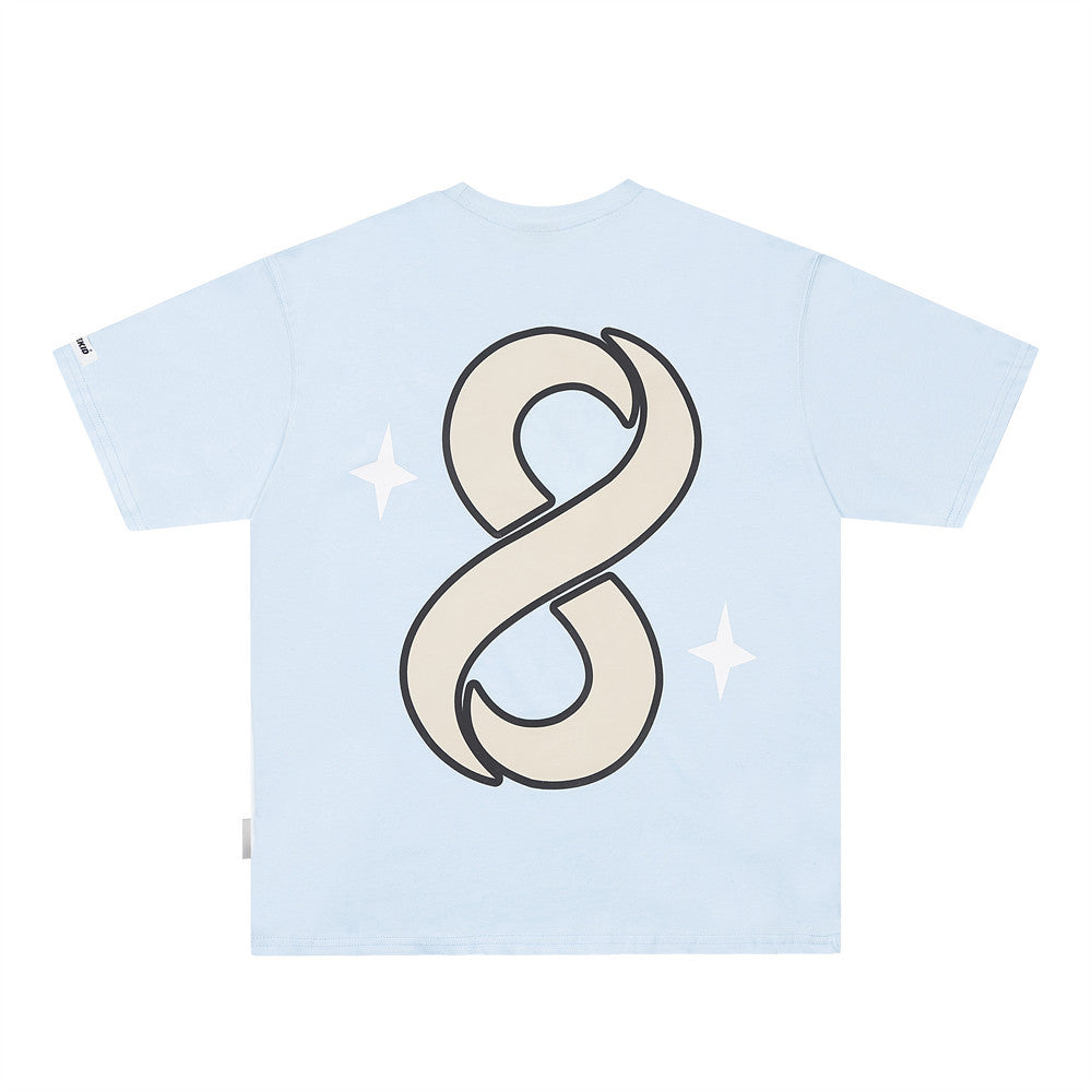 Men's Digital 8 Print Cotton Short-Sleeve Tee