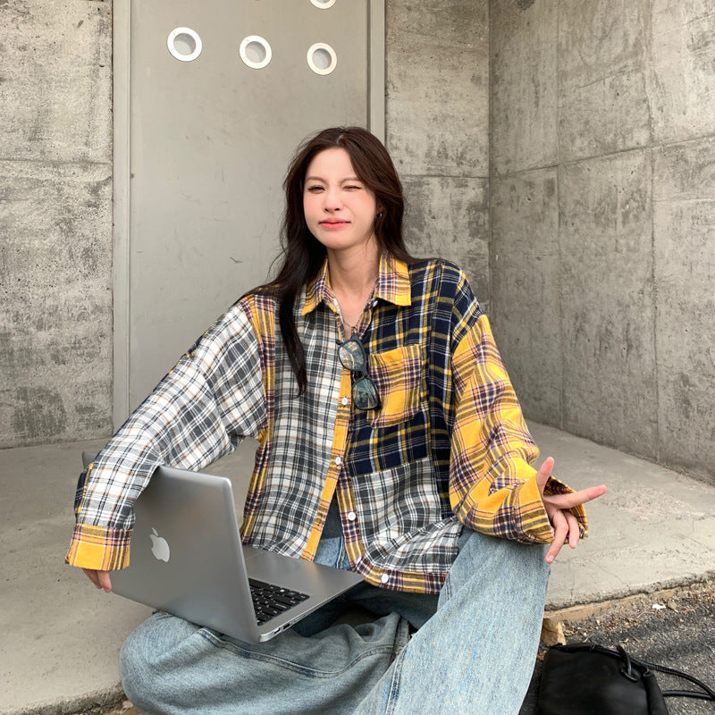 American Retro Casual Loose Shirt Coat