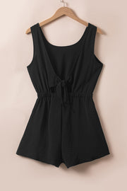 Chic Summer Solid Color Casual Sleeveless Jumpsuit Romper