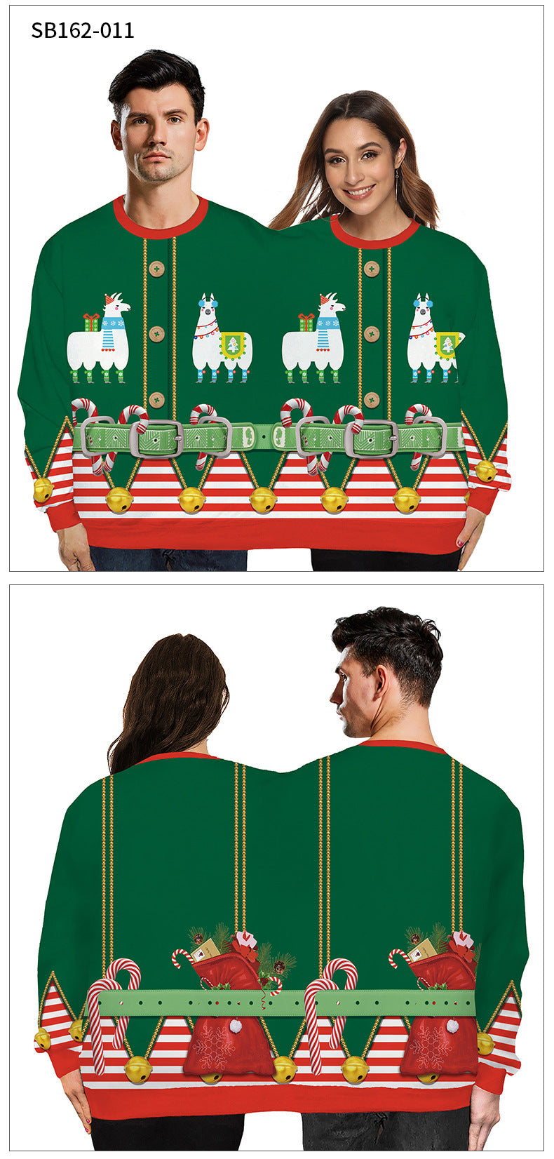 Long Sleeved Sweater For Christmas One Piece Lovers