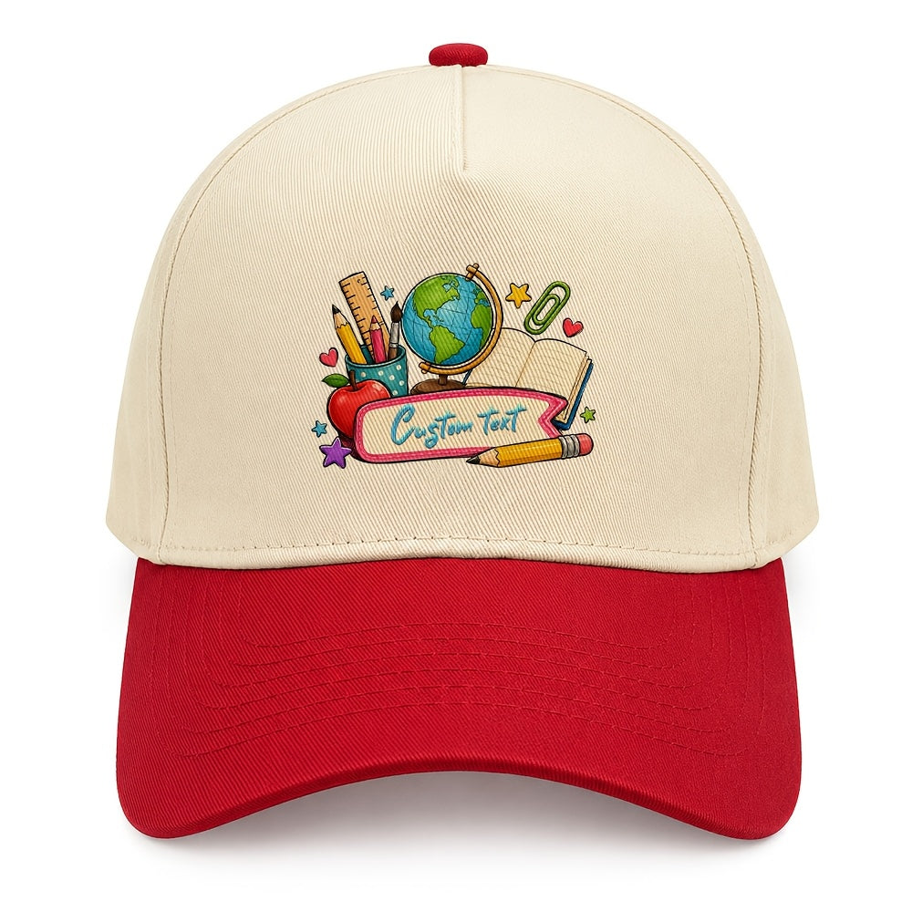 Personalized Kids Baseball Cap with Custom Text in Casual Dad Style