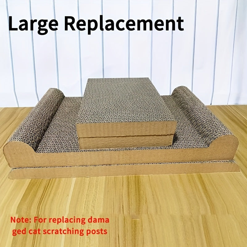 Two-in-one nest Indoor Cat House with Scratching Board, Sturdy Structure for Rest and Play | Protects Sofas & Furniture from Damage - Easy Assembly Multi-Level Design Hammock,