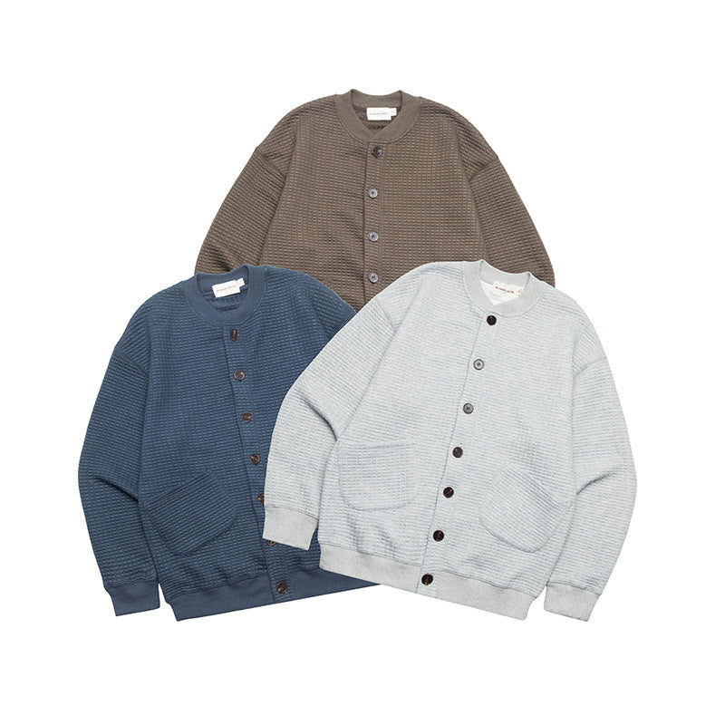 Cozy Waffle Knit Couple's Cardigan Sweater