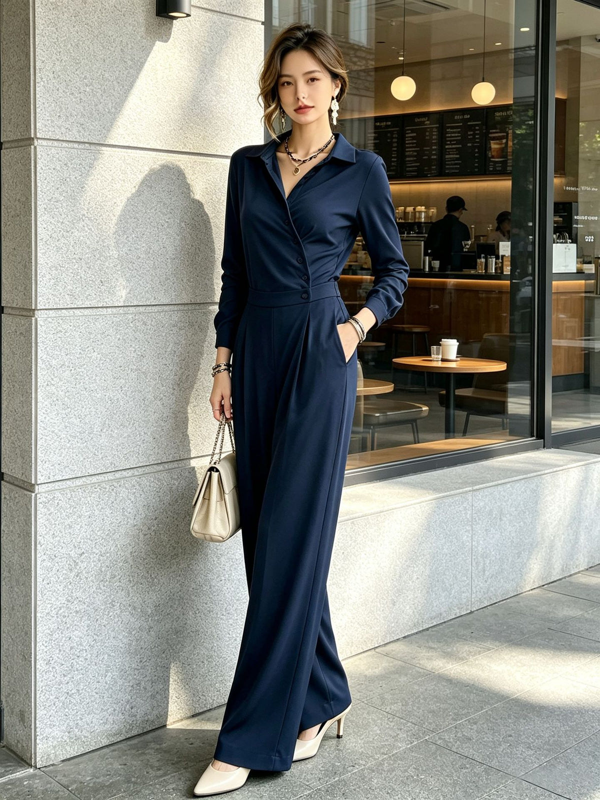 Stylish And Elegant High-waisted Jumpsuit
