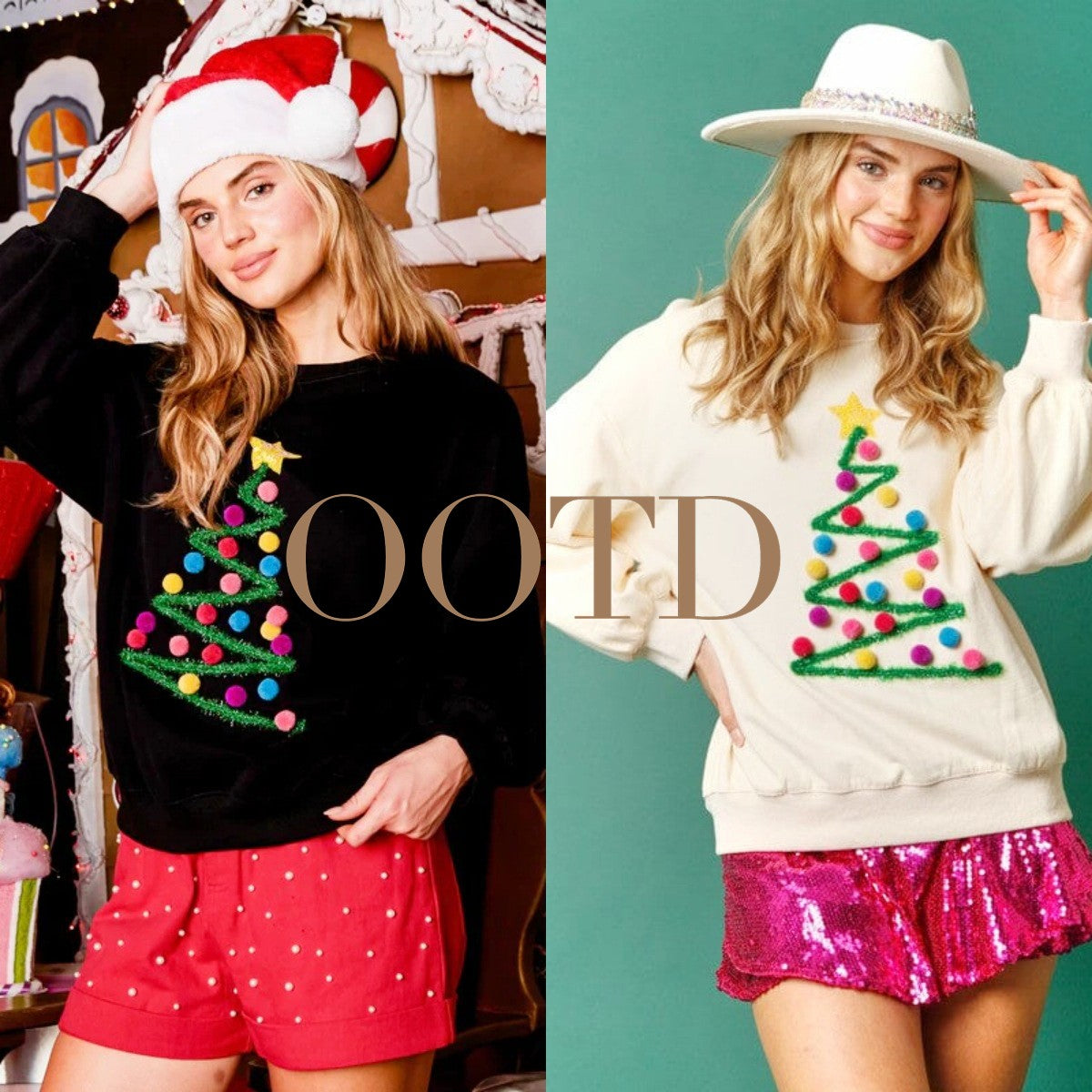 Festive Christmas Tree Women's Hoodie & Pullover Sweatshirt