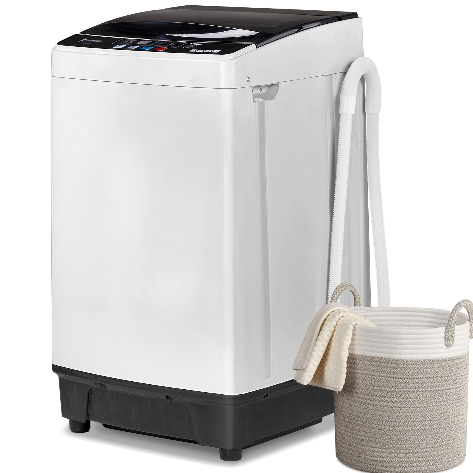 17.6 Lb Portable Washer and Dryer Combo - 10 Wash Programs with Top Load Design