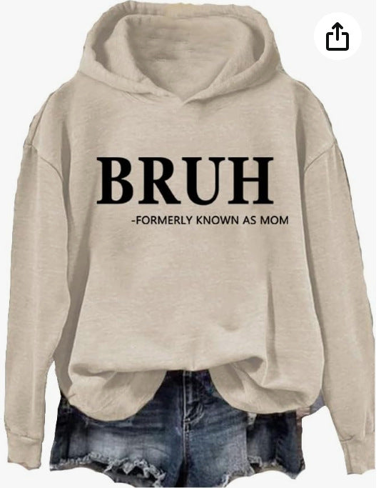 Women's Fashion Printed Casual Hooded Long Sleeve Sweater