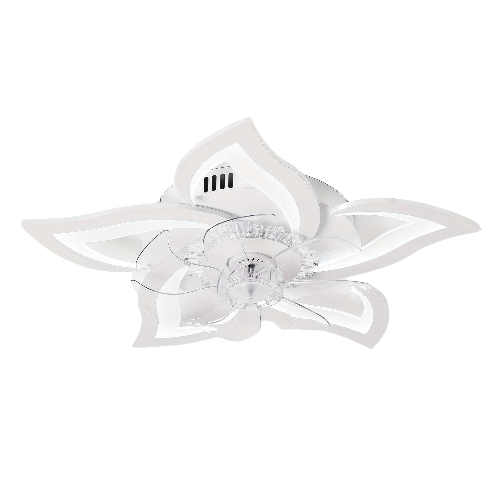 27" Low Profile Flush-Mount Ceiling Fan with Light, 6-Speed Dimmable Remote & App Control