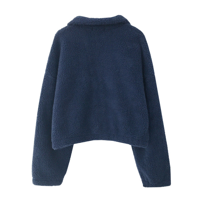 Women's Cozy Faux Lamb Fur Zip Cardigan & Thermal Coat