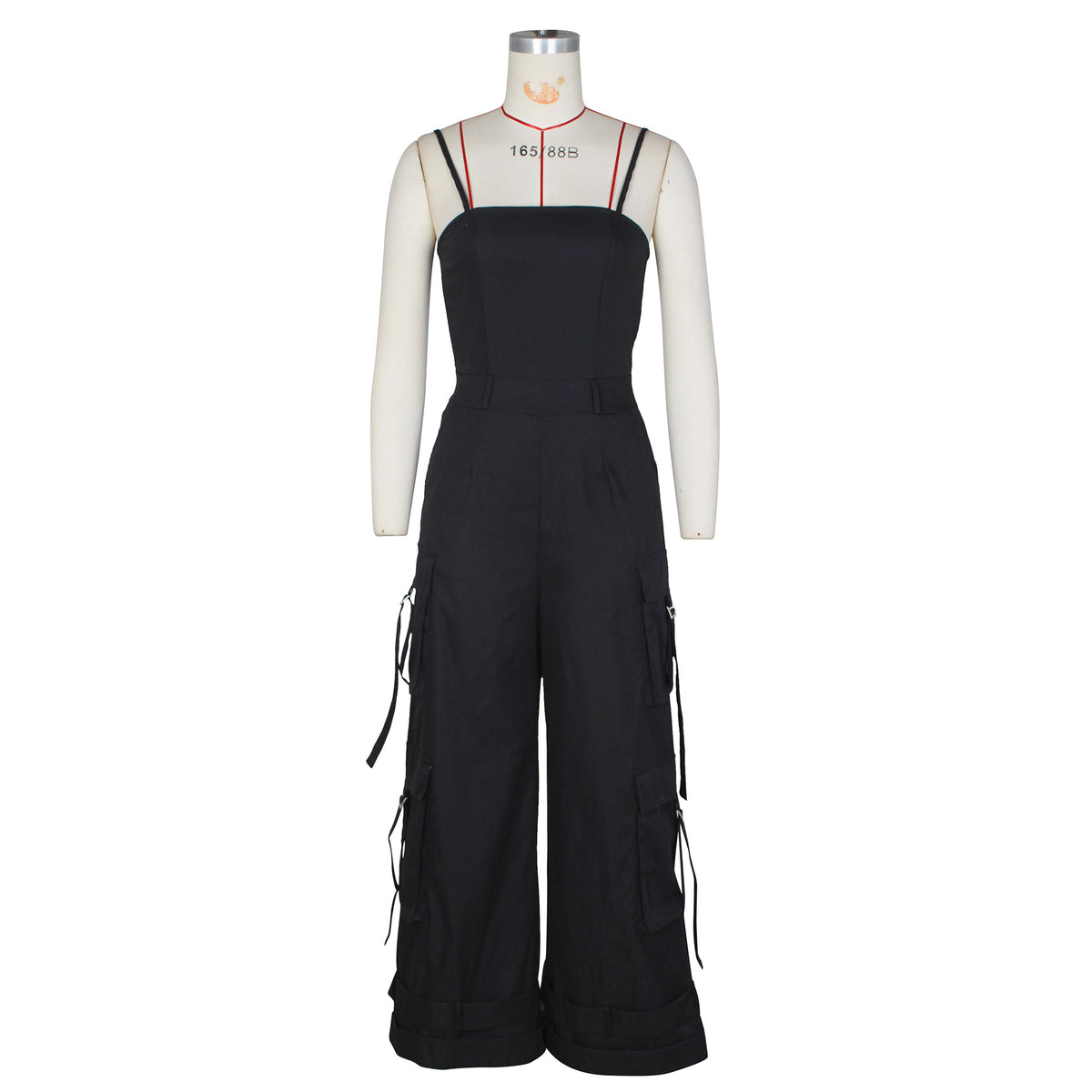 Women's Utility Wide-Leg Jumpsuit with Pockets