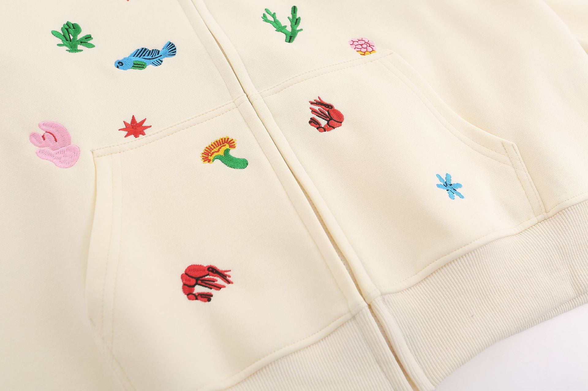 Japanese Style Geometric Hooded Zipper Cardigan