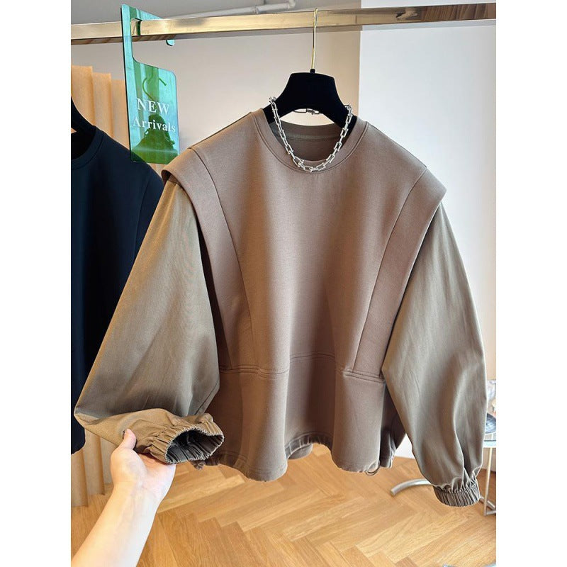 Casual Layered Stitching Pullover Sweater Top