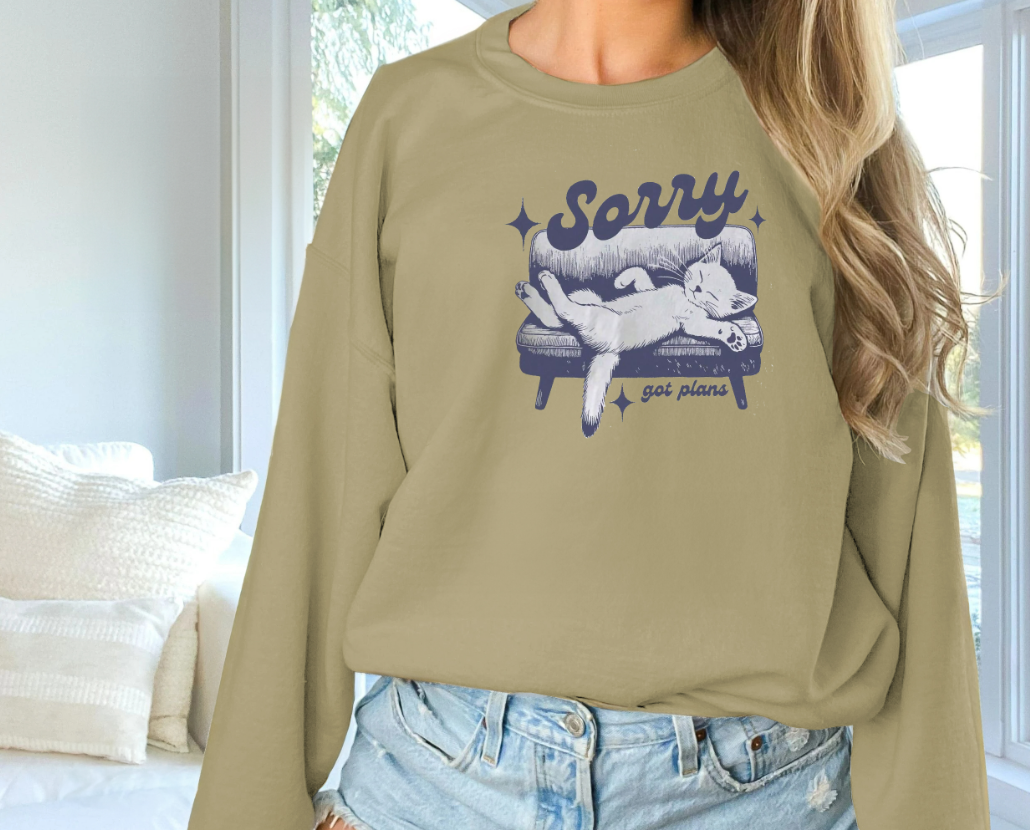 Chic Solid Color Long Sleeve Sweatshirt for Women