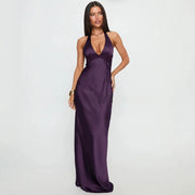 Springsummer New Sexy Deep V-neck Slim-fit Fashionable Dress