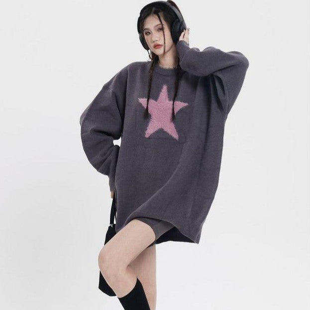 Cozy Winter Straight Tube Knit Sweater for Women