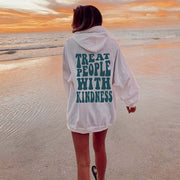 Cozy Letter Print Drop-Shoulder Sweatshirt
