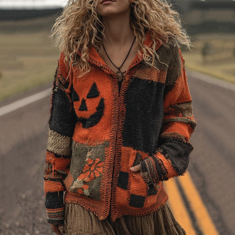 European and American Style Halloween Knitted Sweater