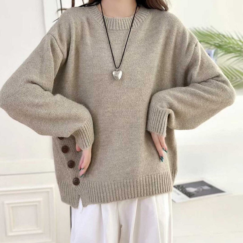 Retro-style Pullover Casual Sweater for Women