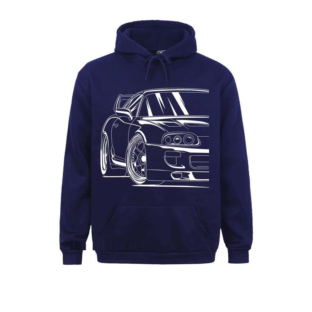 2JZ JDM Car Hoodie - Casual Automotive Pullover Sweatshirt