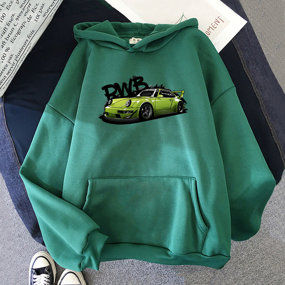 Initial D Porsche RWB Graphic Hoodie - Cozy Streetwear Sweatshirt