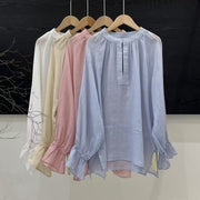 Design Sense Elegant Long Sleeve Blouse All-match Shirt