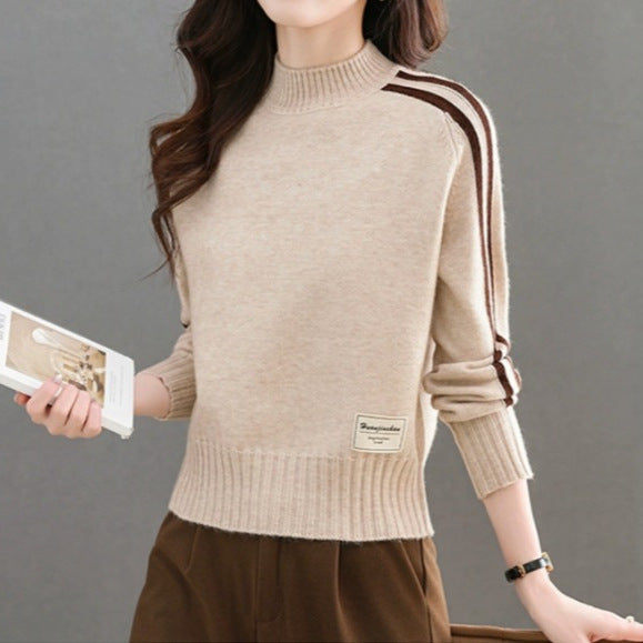 Short Sweater Women's Small Foreign Wool Bottoming Shirt Autumn and Winter