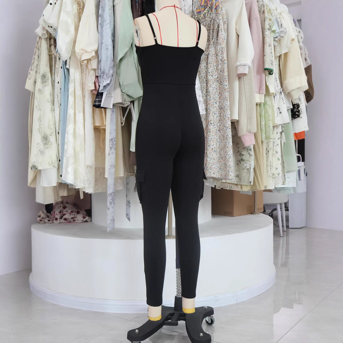 Halter Sports Yoga Jumpsuit - One-Piece Active Romper