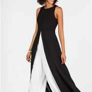 Chic Color-Block Sleeveless Round Neck Jumpsuit