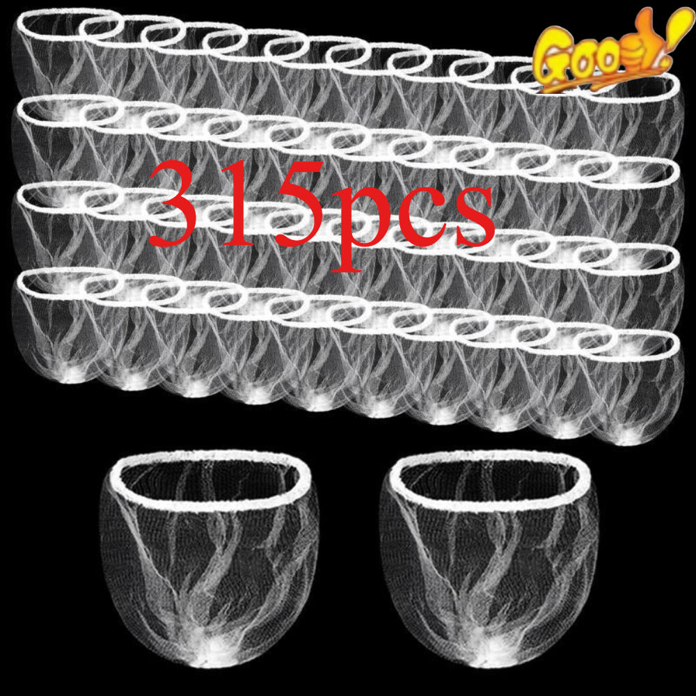 315 Pack Disposable Sink Strainer Bags – Fine Mesh Drain Filter for Bathroom, Bathtub and Kitchen Sink – Catches Hair and Food Residue