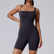 Asymmetric Beauty Back Yoga Clothes Dance Sports Jumpsuit
