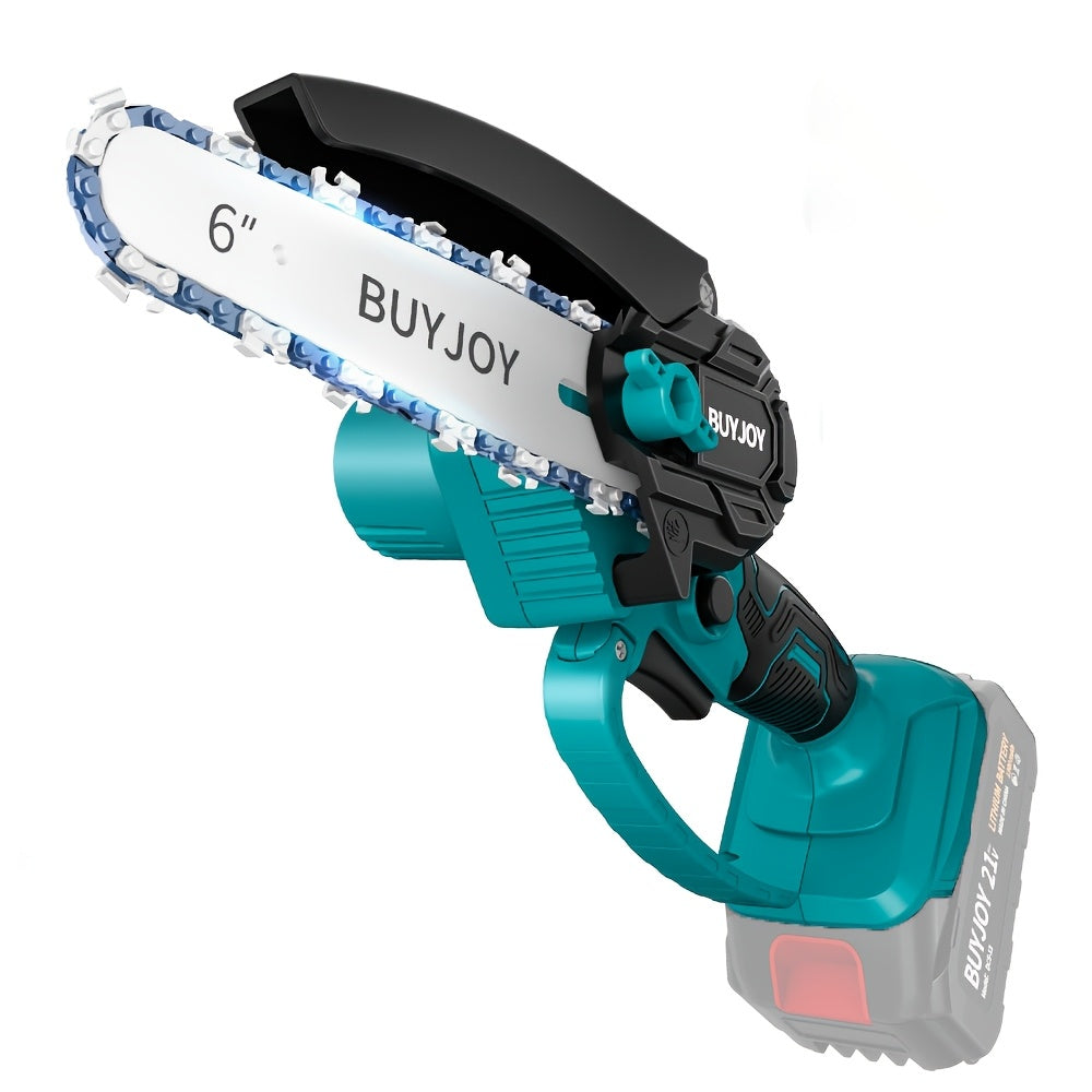 Mini Cordless Electric Pruning Chainsaw – Lightweight Handheld Saw with Splash Guard and Safety Lock