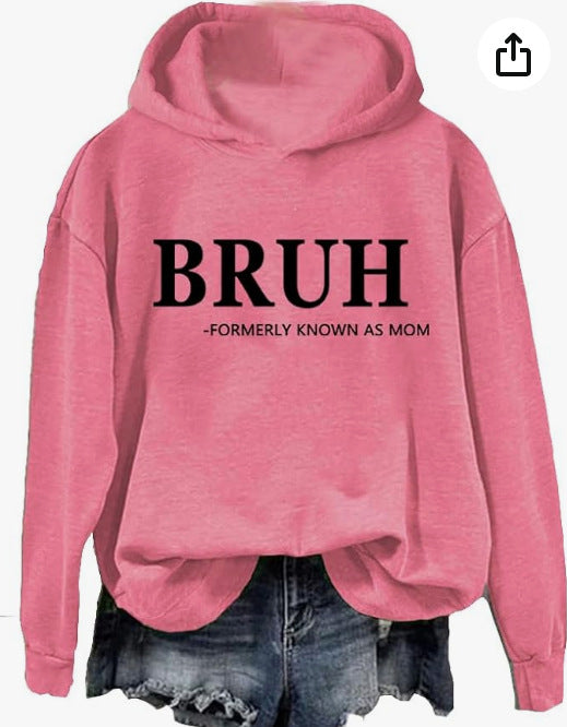 Women's Fashion Printed Casual Hooded Long Sleeve Sweater