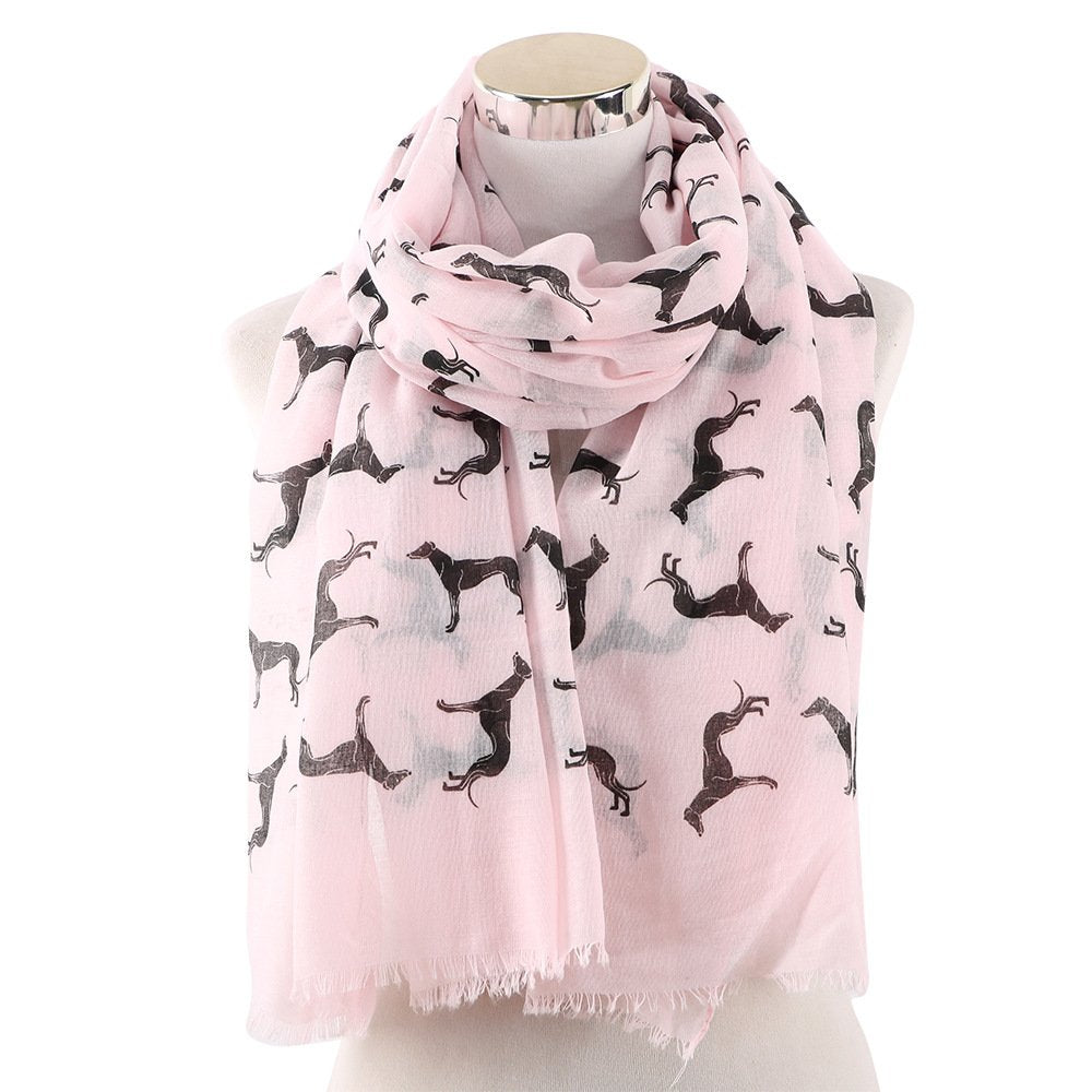 Cozy Dog Print Scarf