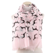 Cozy Dog Print Scarf