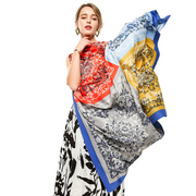 Colorful Twill Silk Scarf for Women