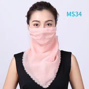 Ride in Style with Floral Triangle Scarf