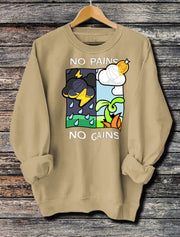 Women's Long Sleeve Printed Hoodie Casual Pullover