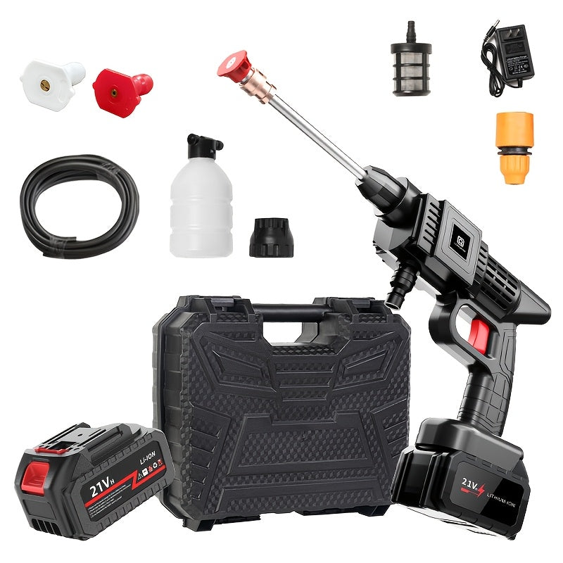 Battery-Powered High-Pressure Cleaning Machine with Stainless Steel Foam Nozzle