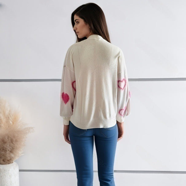 Embroidered Knitwear Crew-neck Pullover