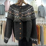 Retro Bow Knit Cardigan Sweaters