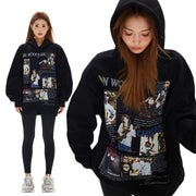 Retro Loose Hooded Sweater for Women