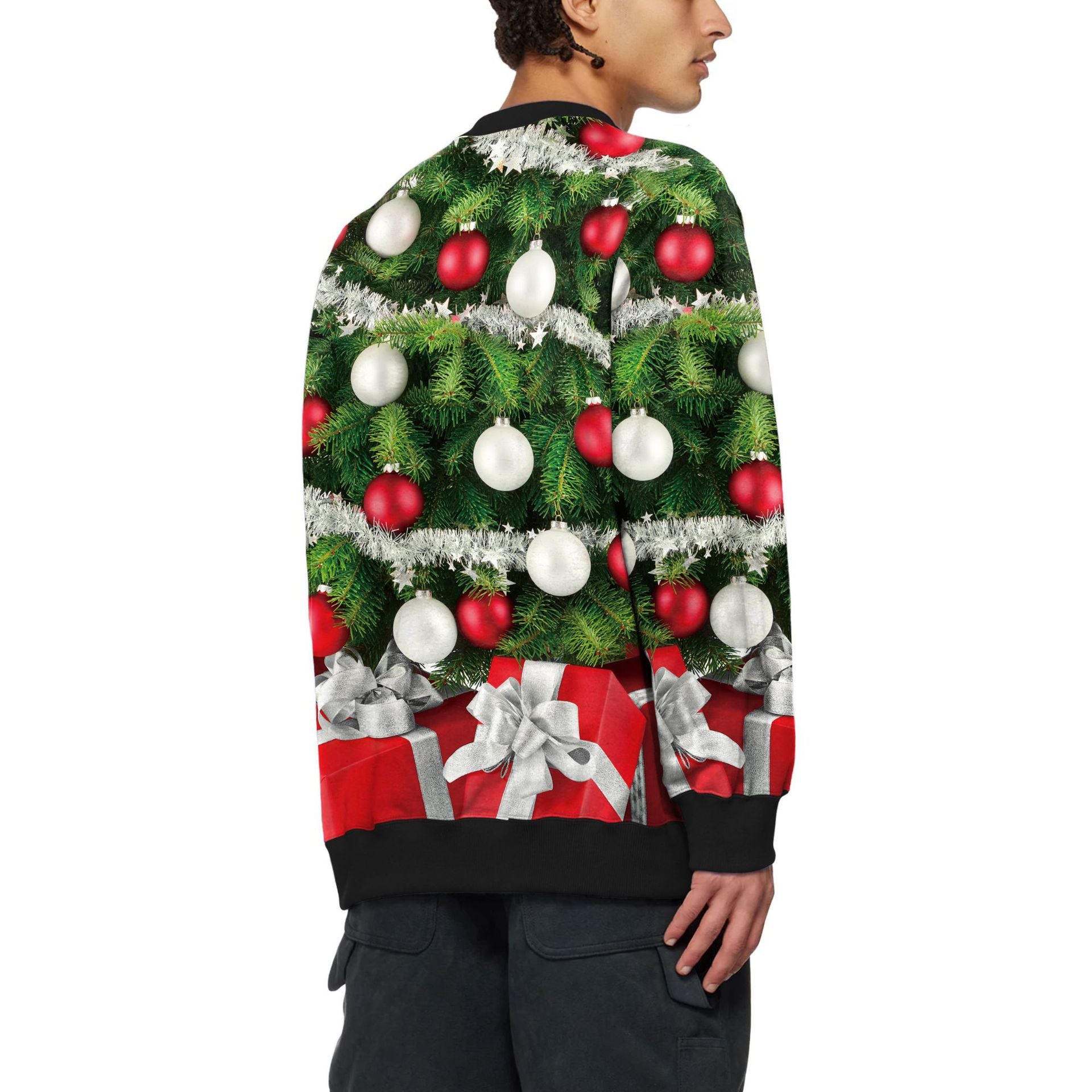 Festive Deer Print Christmas Casual Hoodie & Sweatshirt