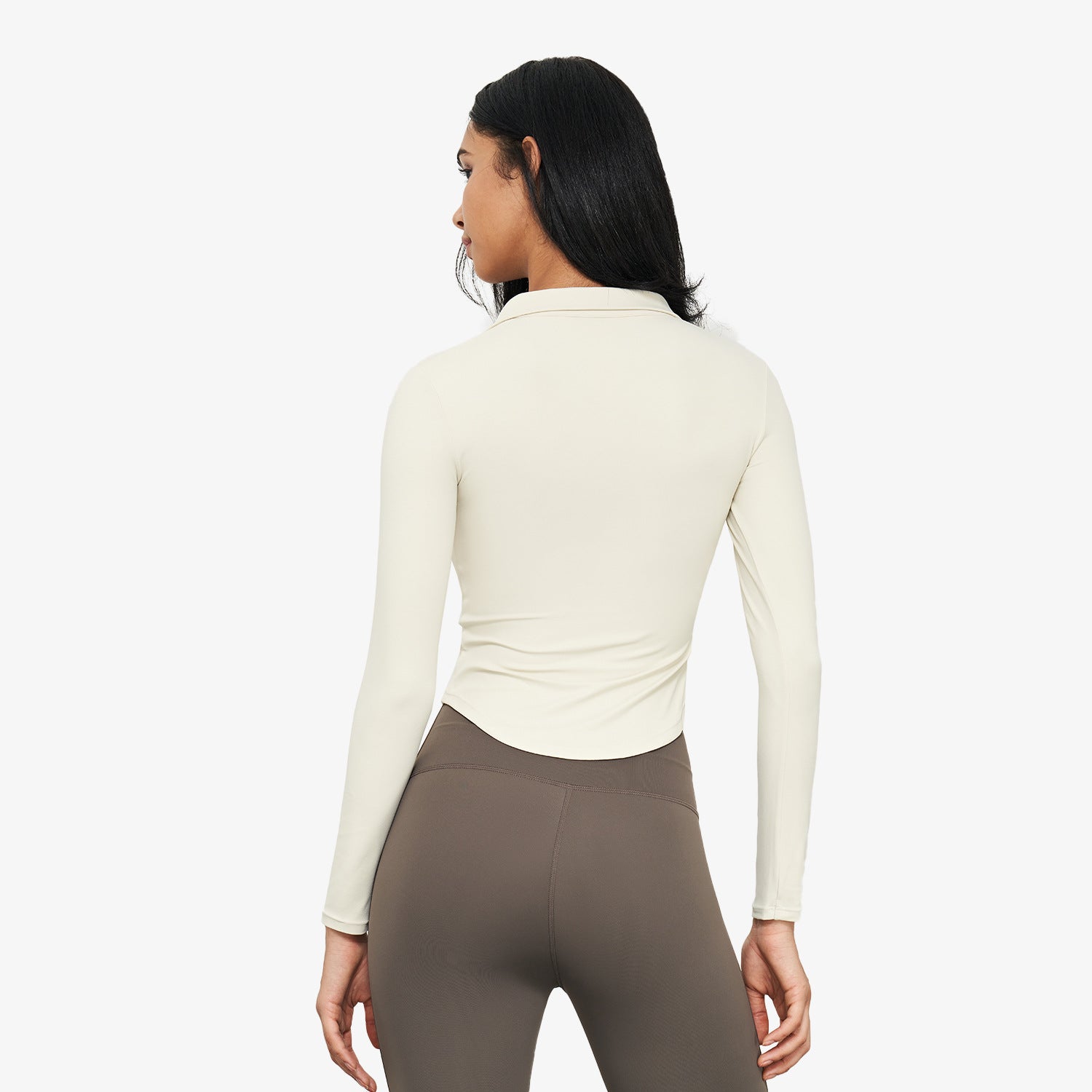 Women's Waist-Tight Stand Collar Yoga Jacket