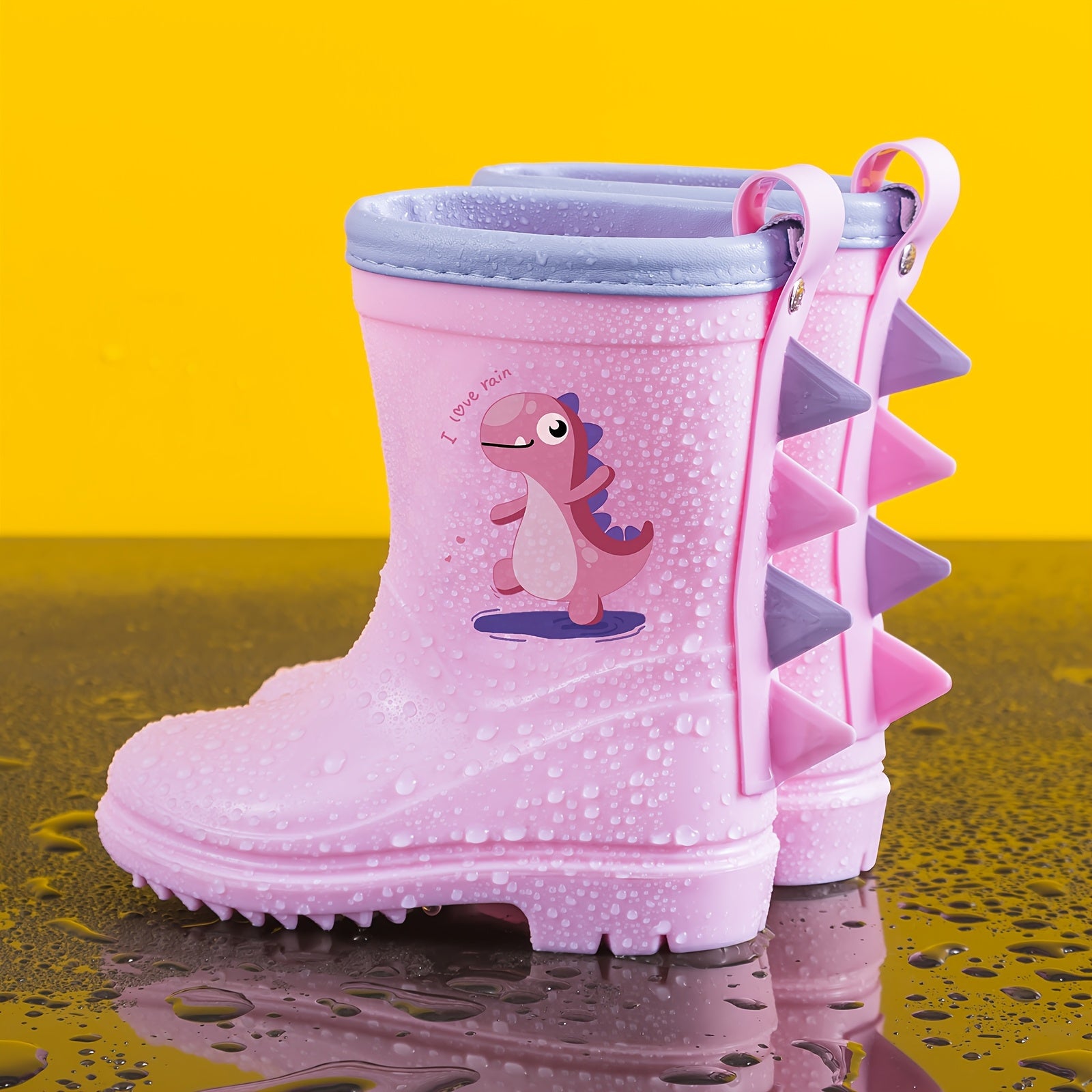 Children's Mid-Calf Dinosaur Rain Boots – Non‑Slip, Suitable for Ages 1‑8