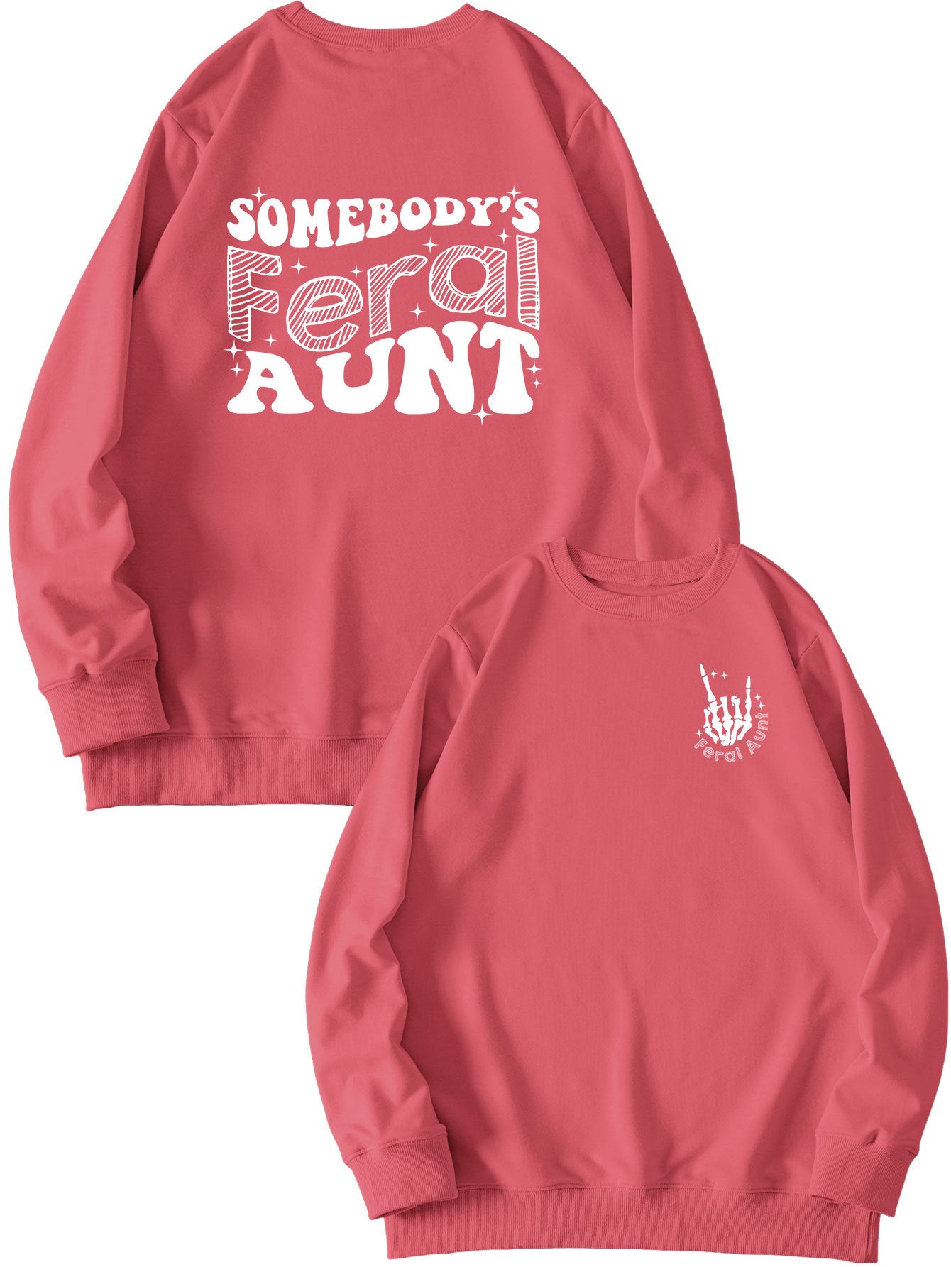 Women's Printed Loose Pullover Sweatshirt Street Fashion
