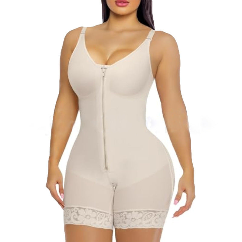 Seamless Body Shaping Corset Leotard with Hip Lift