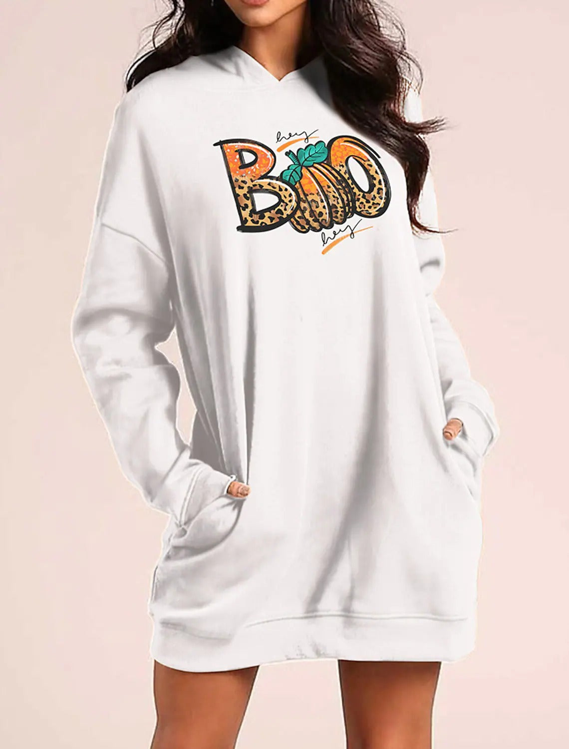 Women's 3D Printed Graphic Long Sweater Dress