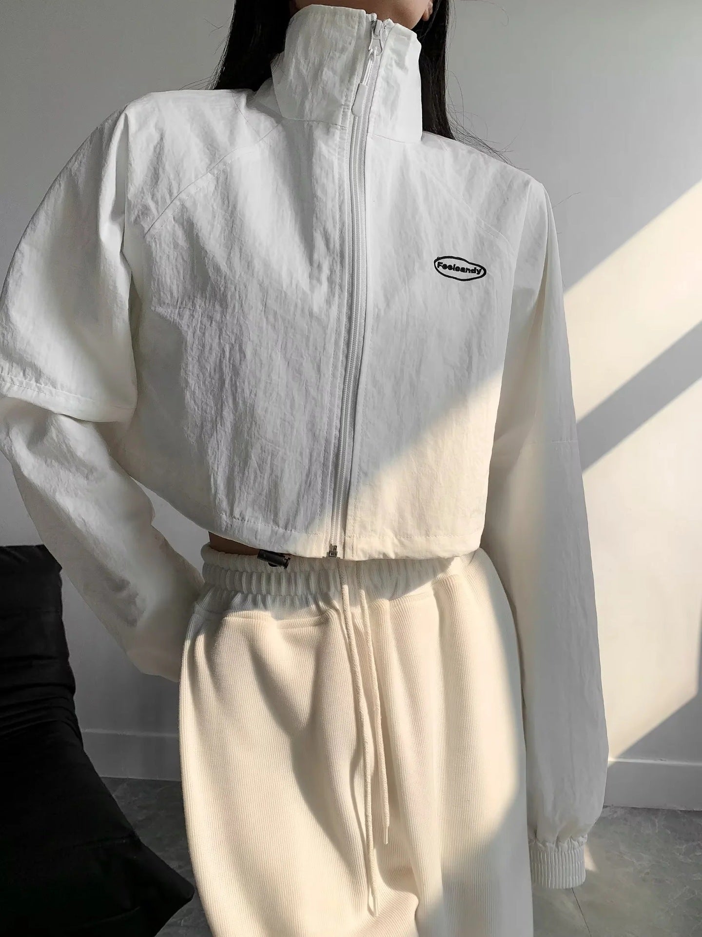 Women's Sporty Stand-Collar Windproof Cardigan Jacket