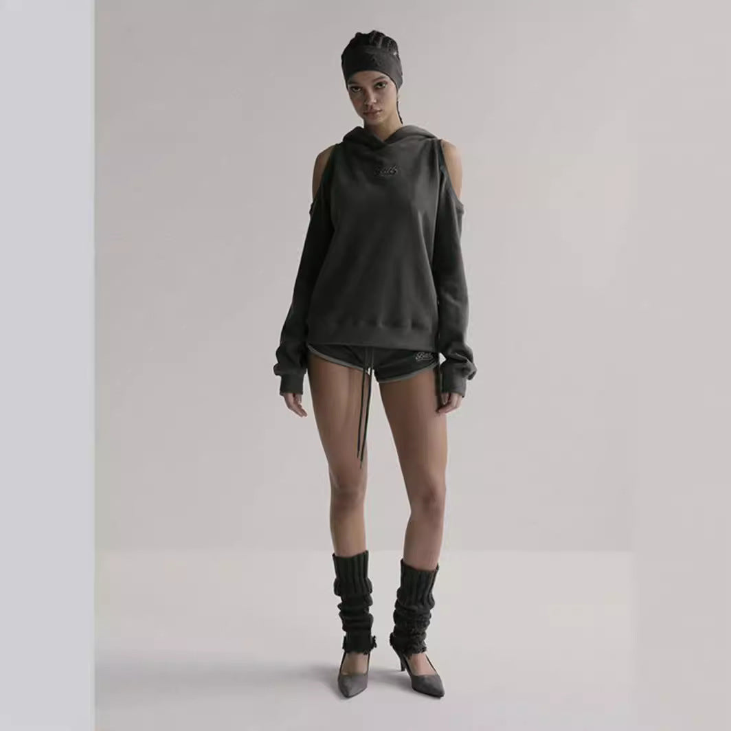 American Hot Girl Short Sweater Loose Sports And Leisure