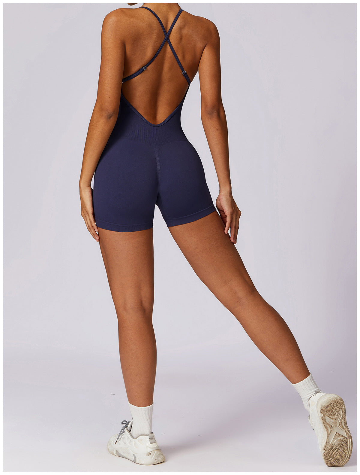 Seamless Hollow-Out Yoga Jumpsuit for Women